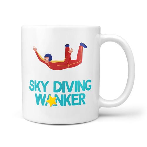 Funny rude skydiving wanker - &,