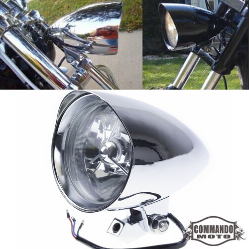 Chrome bullet headlight for - bullet,