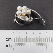 Fine Vintage Silver Real Pearl