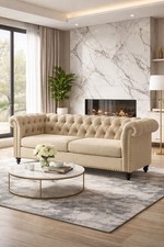 2 Seater Chesterfield Button