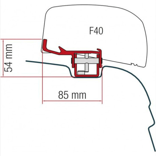 Fiamma f40 bracket - van, awning