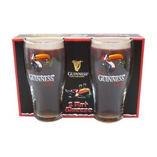 Guinness - Christmas Toucan Glass - 2 Pack - Man Cave - Gift - Official