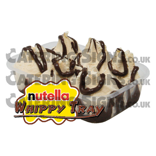 Nutella tray whippy ice cream - nutella,