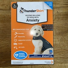 Thundershirt Dog Calming Vest Gray, Dog Anxiety Relief- Large 