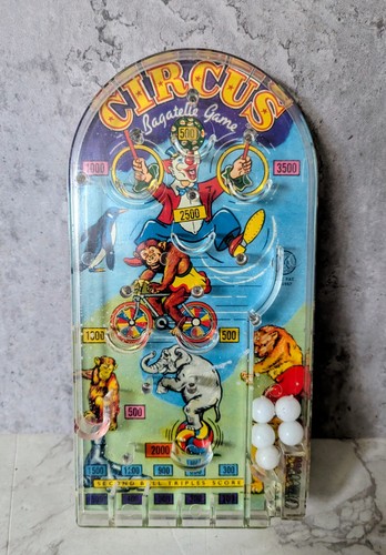 Circus vintage bagatelle game - bagatelle,