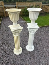 Romany Pillar Greek Column Statue Pedestal Home Decor Vase & Pedestal