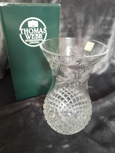 Thomas webb crystal vase - thomas,