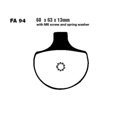 Ebc brake pads - ebc, fa094hh