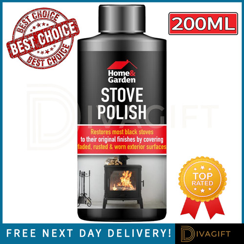 Black stove polish log - black,