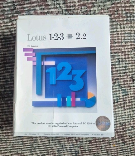 Vintage lotus 3 release - lotus, 1-2-3