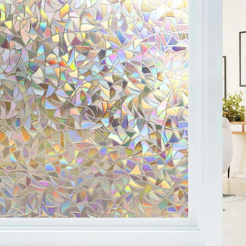 Rainbow frosted window - ,