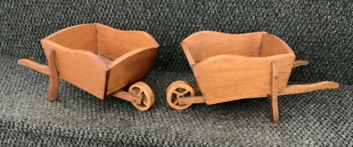 Pair handcrafted wooden - handcrafted,