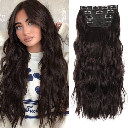 4pcs brown hair - brown, extensions