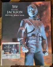Michael Jackson History World Tour Official Programme With Admission Ticket.