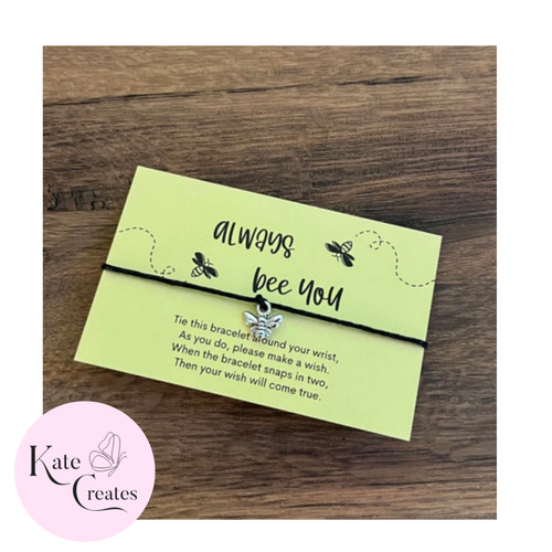 Wish bracelet card string - wish,