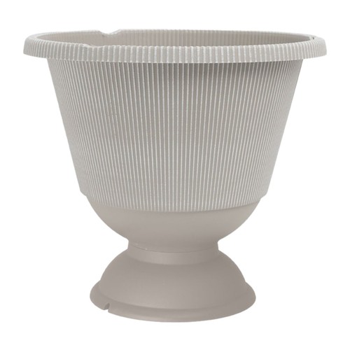 Plastic round grey - round, urn