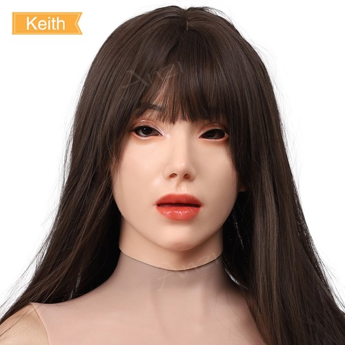 Female mask realistic silicone - female,
