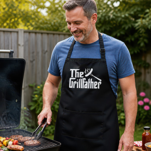 The grillfather apron - -, funny