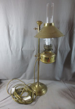 Vintage Antique Brass Electric