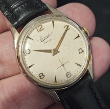 Everite Seven 7 Jewels Swiss Made Sub-Dial Mens Mechanical Vintage Watch Working