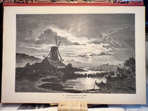 Windmill holland 1880 wood - windmill,