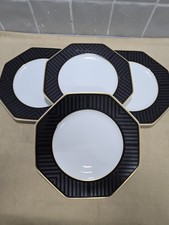 Villeroy & Boch "BLACK PEARL"  Plates x 8 at 205mm Set Immaculate Condition 