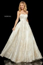 Sherri Hill 52952 Ivory Gold
