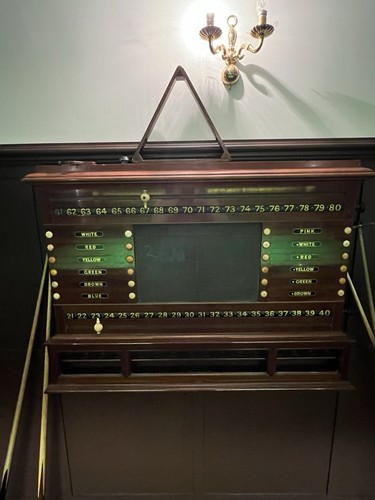 Antique snooker scoreboard - antique,