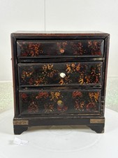 Charming Antique Black Lacquer