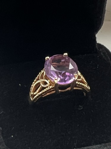 9ct gold amethyst - 9ct,
