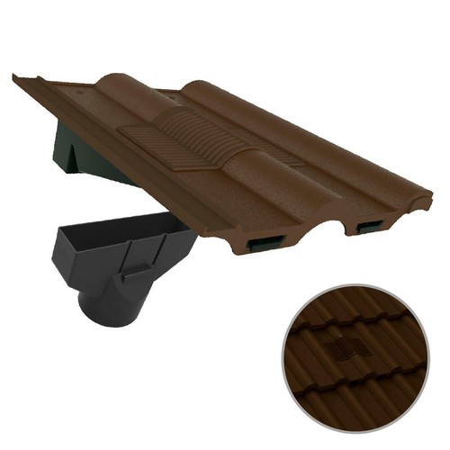 Dark brown double - dark, roman