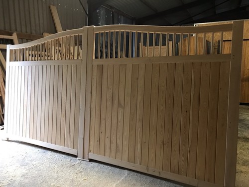 Wooden driveway gates near - gates, me