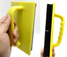 Stipple Brush/Stippler/Stippling Tool Yellow 150 x 100mm 6'' x 4" Artex UK