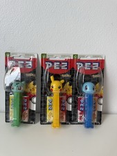 Pokemon PEZ Complete Set Of 3 *Sealed* Pikachu Squirtle Bulbasaur Starters