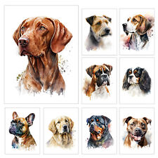 Metal Sign Plaque Dogs Wall Art Print Dog Prints Signs Home Décor Gift M145