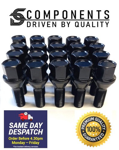 Black renault wheel bolts - 20,
