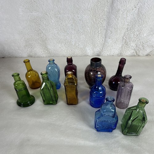 Lot mini glass bottles - lot,
