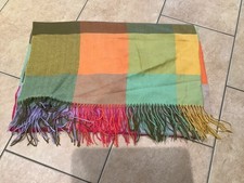 Multi-Coloured Check Throw 50 x 63 ins
