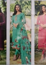 Flower Print Light Blue Salwar