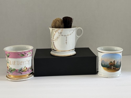 Set antique shaving or - of, 3