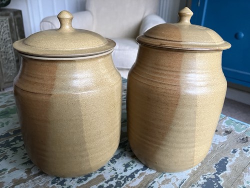 Pair vintage stoneware - pair,