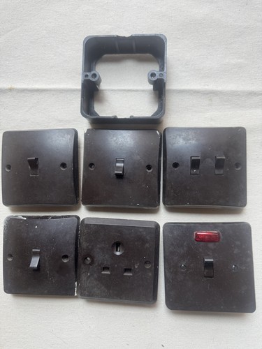 Bakelite double wall plug - mk,