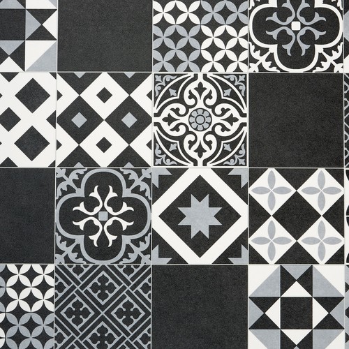 Moroccan lino flooring black - moroccan,