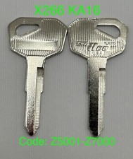 2 Key Blanks 1982-2005 Kawasaki KZ Police 1988-2009 Ninja 250R 500 500R EX Keys 