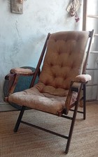 Antique Campaign Chair Folding