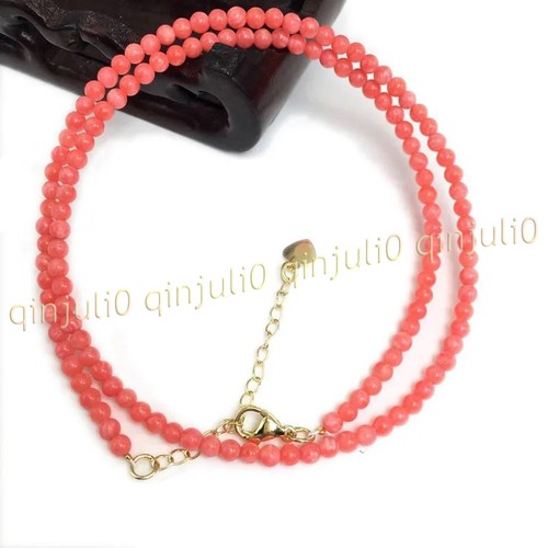 4mm genuine natural pink coral - genuine,