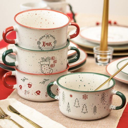 Set christmas soup bowls - of,
