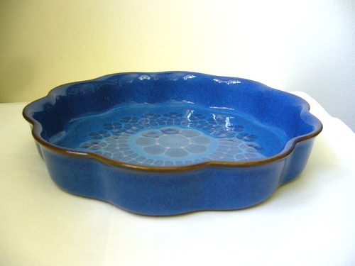 Denby midnight blue fluted - denby,