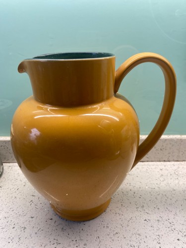 Denby jug honey mustard teal - /,