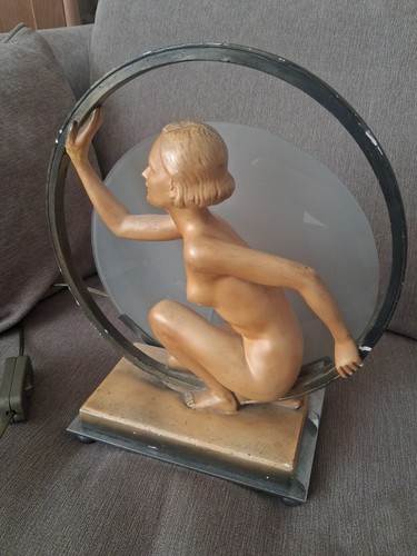 Original art deco girl in - original,